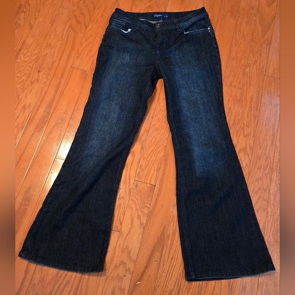 Duplex Midnight Flare Jeans Size 12 EUC